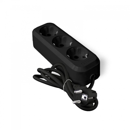 Удлинитель 3х2м с заземл. 10А IP20 У10-554 ПВС 3х0.75 черн. UNIVersal 1981 1981