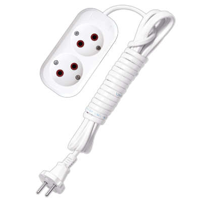 Удлинитель 2х3м без заземл. 6А IP20 У6-011 ШВВП 2х0.75 UNIVersal 9631912 9631912