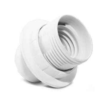 Патрон электрич. E27 с приж. кольцом пластик 4А 250В с этикеткой UNIVersal 5560711 5560711