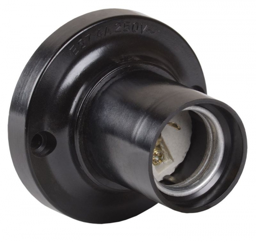 Патрон электрич. E27 Пкб27-04-К21 потолочный карболит. черн. ИЭК EPK12-04-01-K01 EPK12-04-01-K01