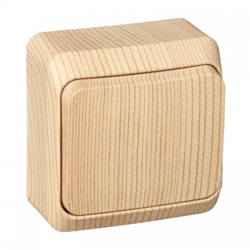 Выключатель 1-кл. ОП Этюд Дача 10А IP20 сосна SE BA10-001D BA10-001D