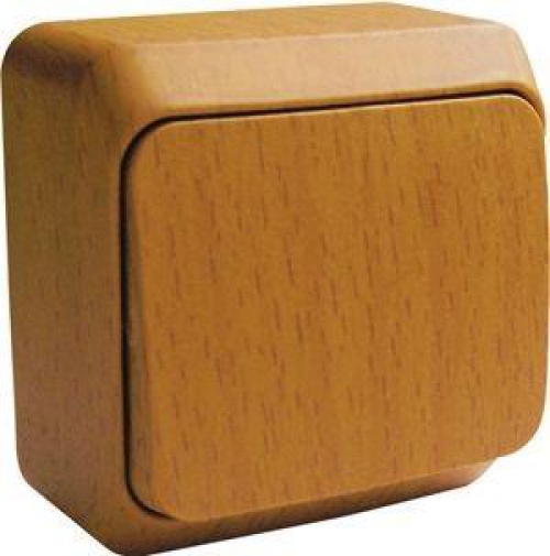 Выключатель 1-кл. ОП Этюд Дача 10А IP20 бук SE BA10-001T BA10-001T