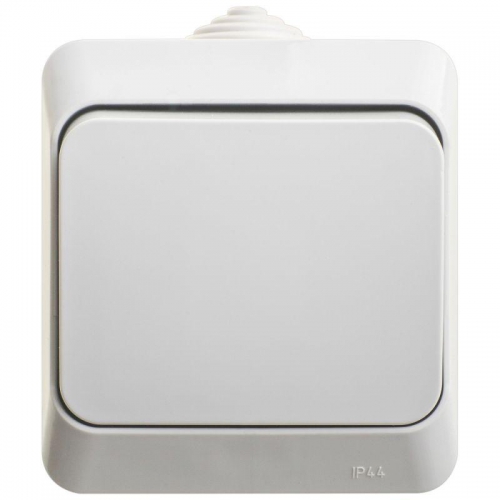 Переключатель проходной 1-кл. ОП Этюд 10А IP44 10AX сер. SE BA10-046C BA10-046C