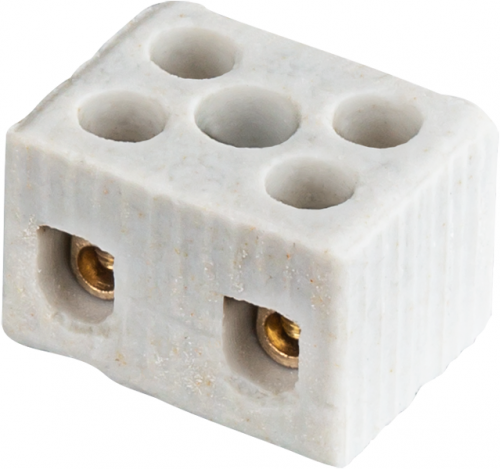 Колодка зажимная винтовая керамическая КЗВ 61 706 NTB-HCR-2-24/WH (уп.40шт) Navigator 61706 61706