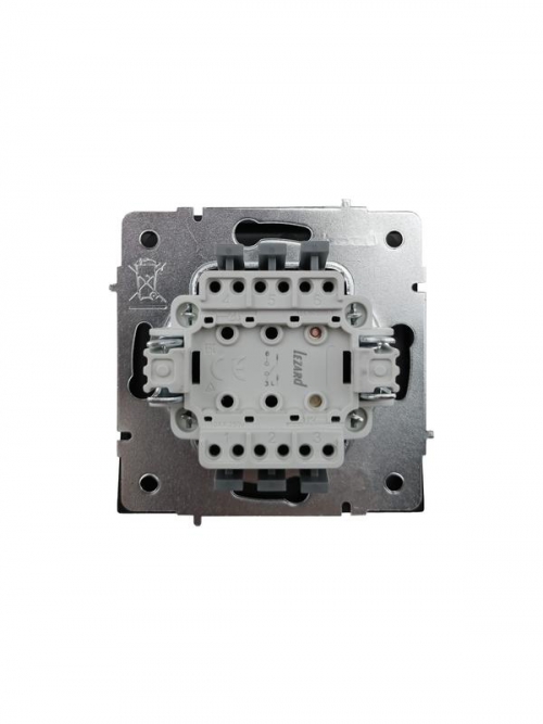 Выключатель 1-кл. СП ZIMA IP20 10А безвинт. зажим черн. бархат LEZARD 704-4288-100QC 704-4288-100QC