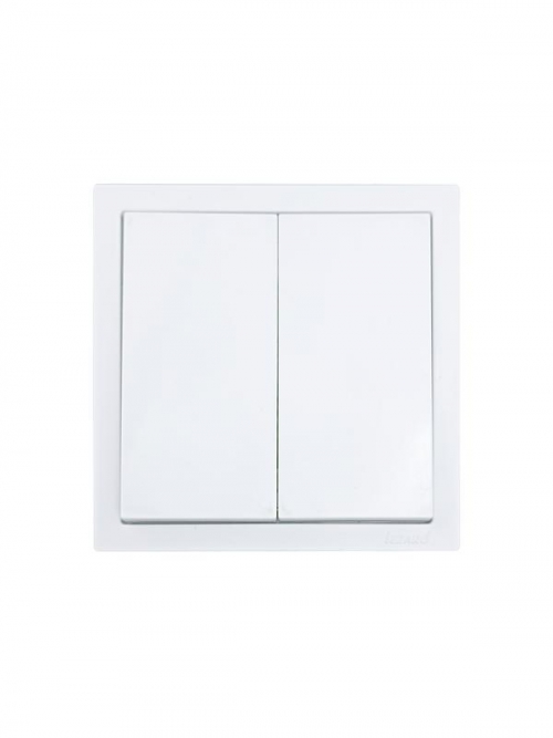 Выключатель 2-кл. СП ZIMA IP20 10А безвинт. зажим бел. LEZARD 704-0288-101QC 704-0288-101QC