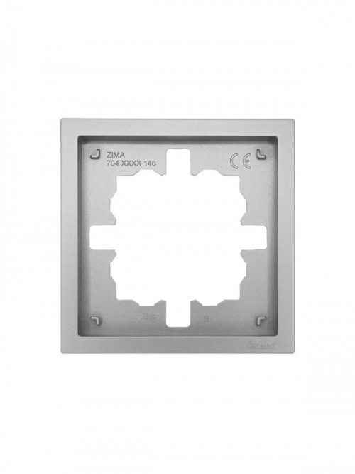 Рамка 1-мест. горизонт. ZIMA сер. матов. LEZARD 704-7400-146 704-7400-146