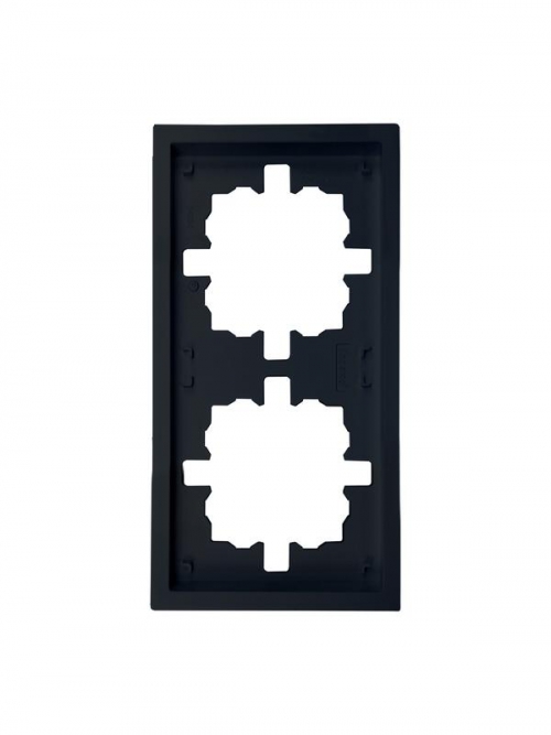 Рамка 2-мест. горизонт. ZIMA черн. бархат LEZARD 704-4200-147 704-4200-147