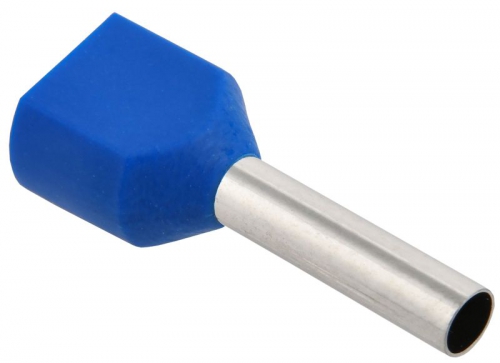 Наконечник-гильза изол. НГИ2 2.5-12 син. (уп.100шт) ИЭК UTE10-D3-3-100 UTE10-D3-3-100