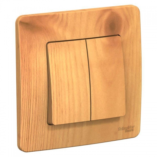 Выключатель 2-кл. СП Blanca 10А IP20 (сх. 5) 250В ясень SE BLNVS010505 BLNVS010505