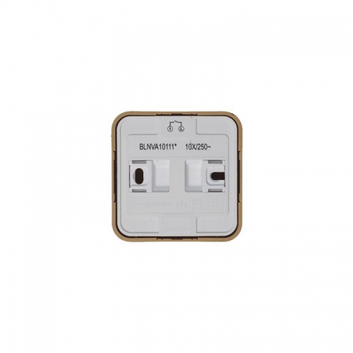 Выключатель 1-кл. ОП Blanca 10А IP20 (сх. 1) 250В с подсветкой с изолир. пластиной ясень SE BLNVA101115 BLNVA101115