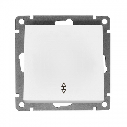 Переключатель проходной 1-кл. СП Афина 10А IP20 механизм бел. Universal A0025 A0025