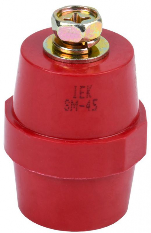 Изолятор SM45 (М8) силовой с болтом IEK YIS11-45-14-B YIS11-45-14-B