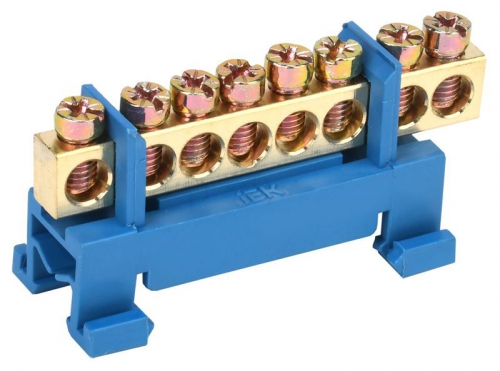 Шина нулевая на DIN-изол. 