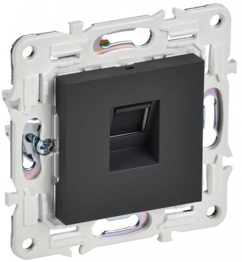Розетка компьютерная RJ45 кат.5E SKANDY SK-K01G графит IEK SK-K10-1-K53 SK-K10-1-K53