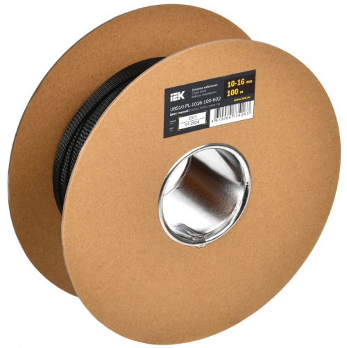 Оплетка кабельная 10-16мм полиэстер (уп.100м) черн. IEK UBS10-PL-1016-100-K02 UBS10-PL-1016-100-K02