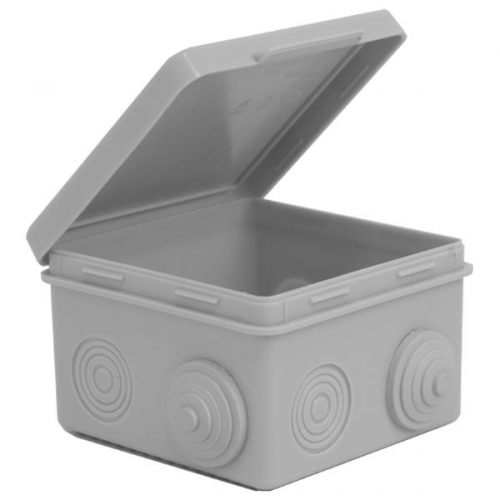 Коробка распределительная ОП 80х80х50мм 7 каб. вводов IP54 сер. TOKOV ELECTRIC TKE-KR-80-80-50-C06 TKE-KR-80-80-50-C06