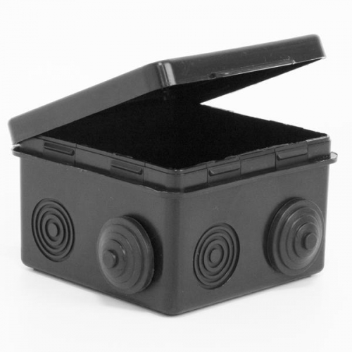 Коробка распределительная ОП 80х80х50мм 7 каб. вводов IP54 черн. TOKOV ELECTRIC TKE-KR-80-80-50-C05 TKE-KR-80-80-50-C05