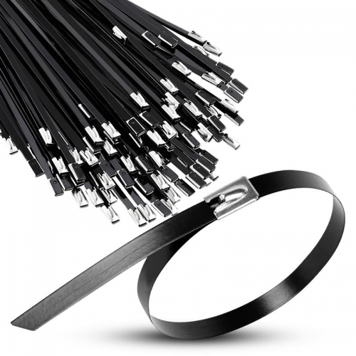 Хомут кабельный 4.6х150 сталь ANSI 316 с покрытием TOKOV ELECTRIC TKE-HM316-4.6-150-C/100 TKE-HM316-4.6-150-C/100