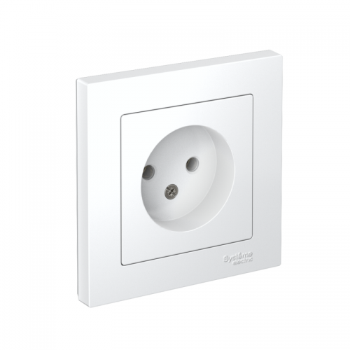 Розетка Atlas Design без заземл. 16А в сборе бел. SchE ATN000140 ATN000140