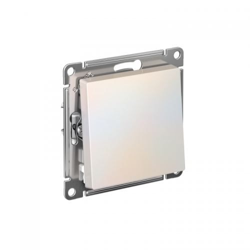 Механизм выключателя 1-кл. СП Atlas Design 10А IP20 (сх. 1) 10AX с самовозвратом жемчуж. SchE ATN000415 ATN000415