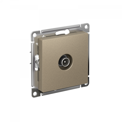 Механизм розетки TV Atlas Design оконечный 1DB шампань SchE ATN000591 ATN000591