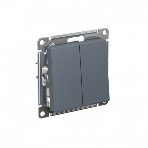 Механизм выключателя 2-кл. СП Atlas Design 10А IP20 (сх. 5) 10AX грифель SchE ATN000751 ATN000751