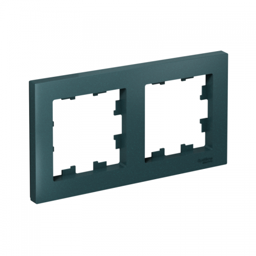 Рамка 2-м Atlas Design универс. изумруд SchE ATN000802 ATN000802