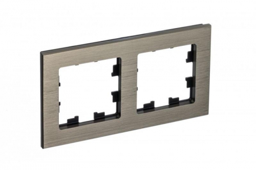 Рамка 2-м Atlas Design NATURE металл латунь SchE ATN312202 ATN312202