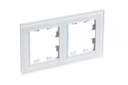 Рамка 2-м AtlasDesign Nature стекло бел. SchE ATN320102 ATN320102