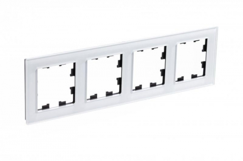 Рамка 4-м AtlasDesign Nature стекло бел. SE ATN320104 ATN320104