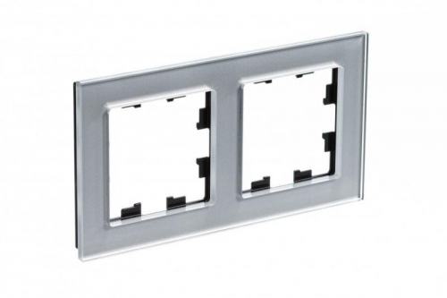 Рамка 2-м Atlas Design NATURE стекло алюм. SchE ATN320302 ATN320302