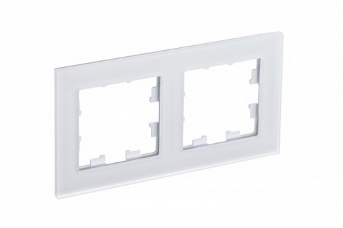 Рамка 2-м Atlas Design NATURE мат. стекло бел. SchE ATN330102 ATN330102