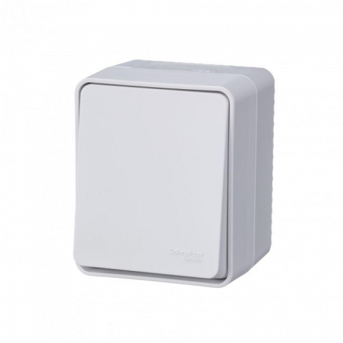Переключатель проходной 1-кл. ОП AtlasDesign Profi54 IP54 10AX бел. SE ATN540161 ATN540161