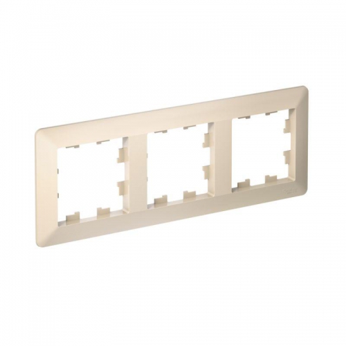 Рамка 3-м AtlasDesign Air беж./дым. бел. SE ATN220203 ATN220203