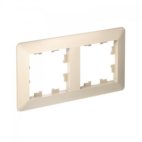 Рамка 2-м AtlasDesign Air беж./дым. бел. SE ATN220202 ATN220202