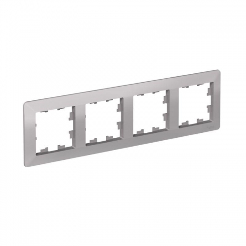 Рамка 4-м AtlasDesign Air алюм./дым. черн. SE ATN220304 ATN220304