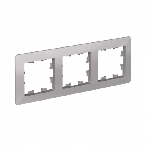 Рамка 3-м AtlasDesign Air алюм./дым. черн. SE ATN220303 ATN220303