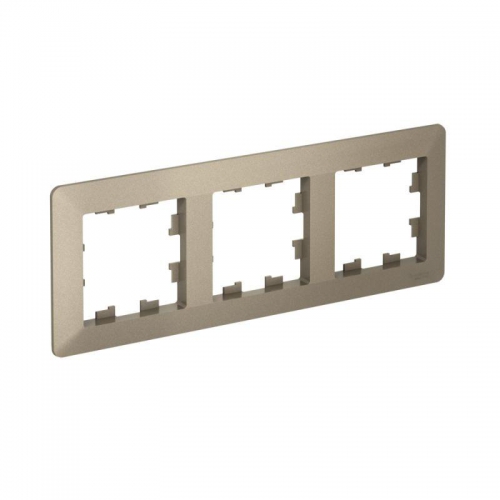 Рамка 3-м AtlasDesign Air шампань/дым. черн. SE ATN220503 ATN220503