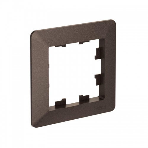 Рамка 1-м AtlasDesign Air мокко/дым. черн. SE ATN220601 ATN220601