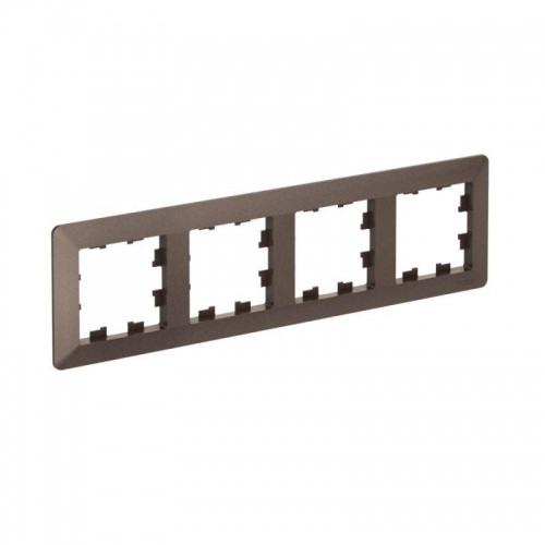 Рамка 4-м AtlasDesign Air мокко/дым. черн. SE ATN220604 ATN220604