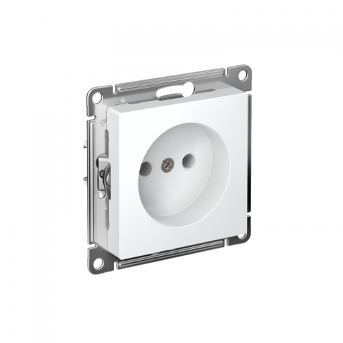 Розетка AtlasDesign 16А без заземл. без шторок быстрозажим. клем. механизм бел. SE ATN000141S ATN000141S