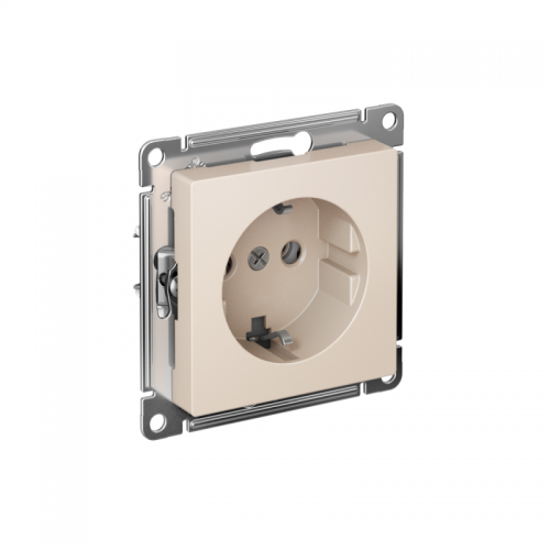 Розетка AtlasDesign 16А с заземл. быстрозажим. клем. механизм беж. SE ATN000243S ATN000243S