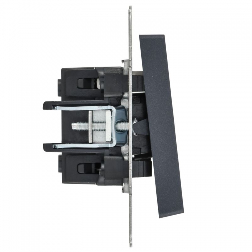 Выключатель 1-кл. СП BRITE ВС10-1-1-БрМ 10А с инд. маренго IEK BR-V10-1-10-K35 BR-V10-1-10-K35