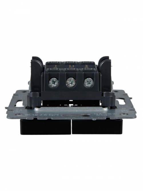Выключатель проходной 2-кл. СП BRITE ВС10-2-6-БрЧ 10А черн. IEK BR-V22-0-10-K02 BR-V22-0-10-K02