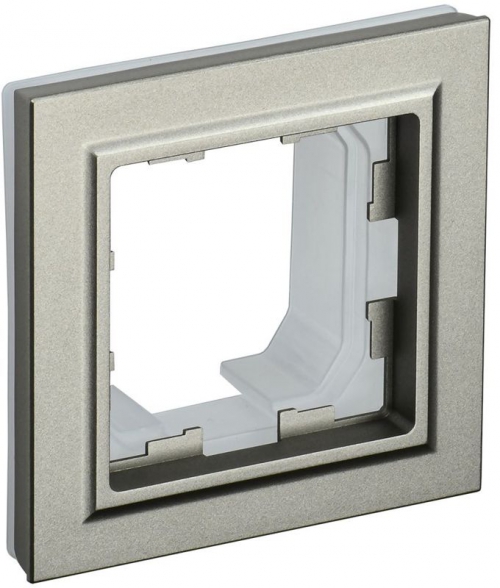 Рамка 1-м IP44 BRITE РУ-1-БрШ-44 шампань IEK BR-M12-44-K37 BR-M12-44-K37