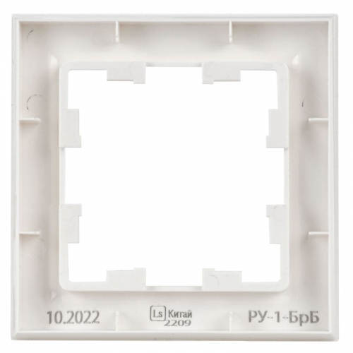 Рамка 1-м BRITE РУ-1-БрБ бел. IEK BR-M12-K01 BR-M12-K01