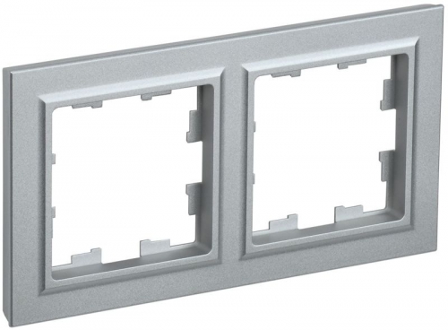 Рамка 2-м BRITE РУ-2-БрА алюм. IEK BR-M22-K47 BR-M22-K47