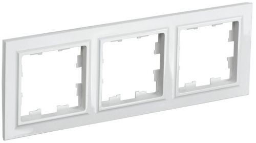 Рамка 3-м BRITE РУ-3-БрБ бел. IEK BR-M32-K01 BR-M32-K01