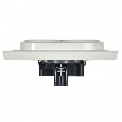 Розетка 2-м СП BRITE РС12-3-БрБ 16А в сборе с заземл. без защ. шторок бел. IEK BR-R21-16-K01-F BR-R21-16-K01-F